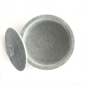 Indian Soapstone Covered Pot